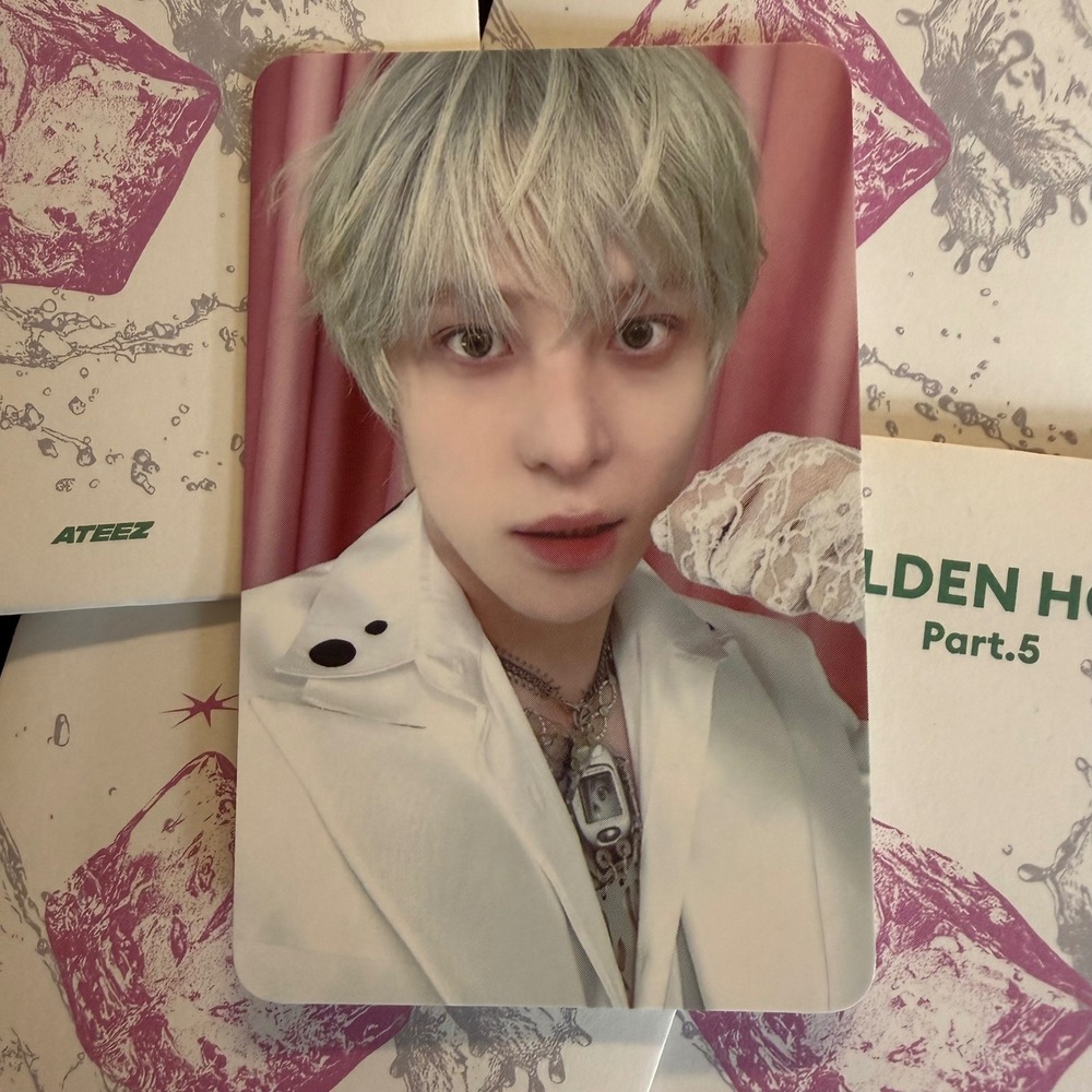 ATEEZ YUNHO Golden Hour Part 5 Pop Up Random Trading Card Photocard
